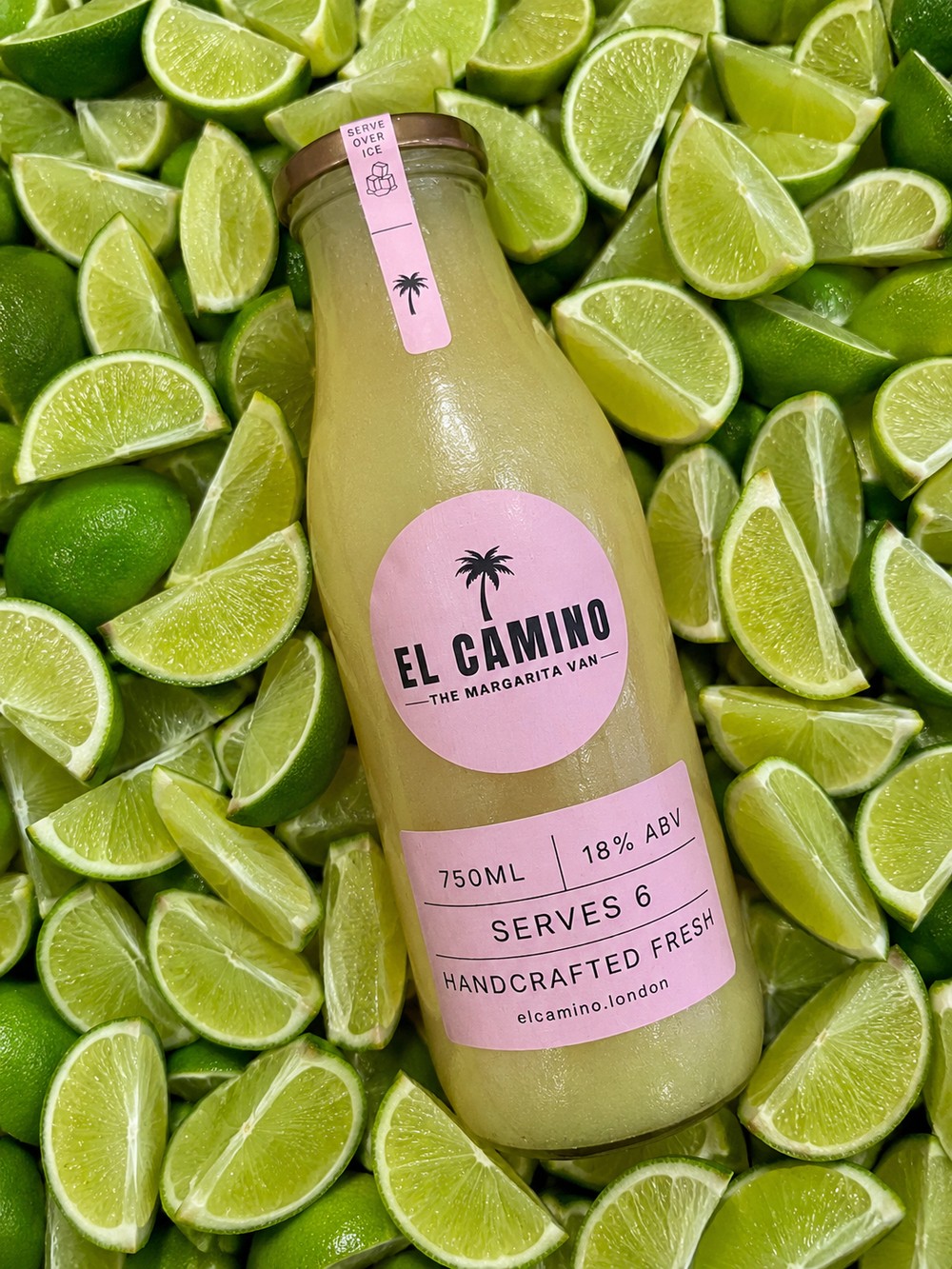 El Camino bottle on fresh limes